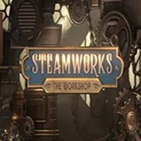 Steamworks The Workshop slot logo by Peter & Sons at Winmasters Casino