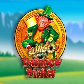 Slingo Rainbow Riches logo by Gaming Realms at Winmasters Casino